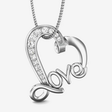 Heart Silver Diamond Pendant