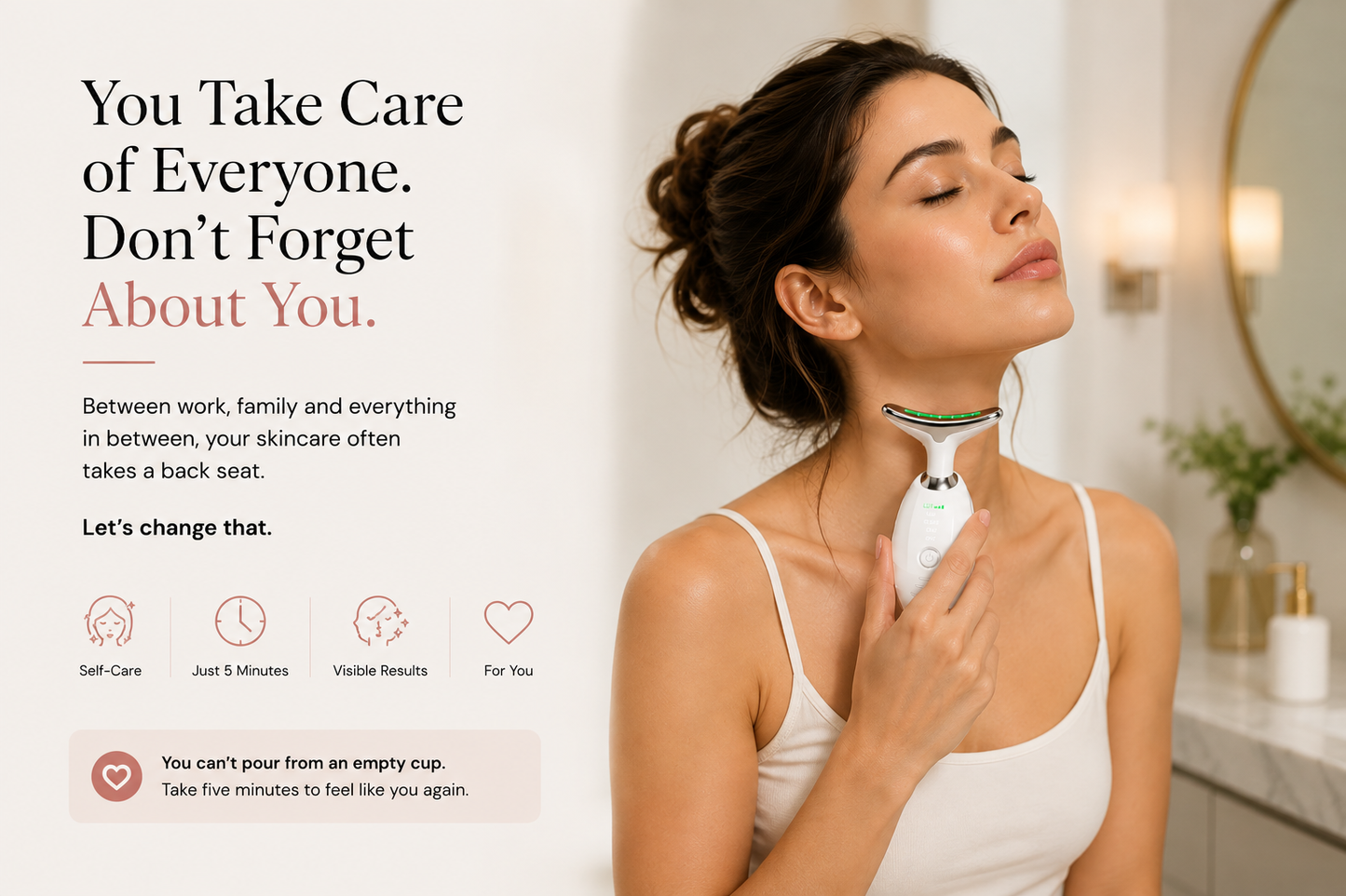 Professional EMS Neck & Face Lifting Massager | The 5-Minute Face Lift Ritual | Jawline Sculptor