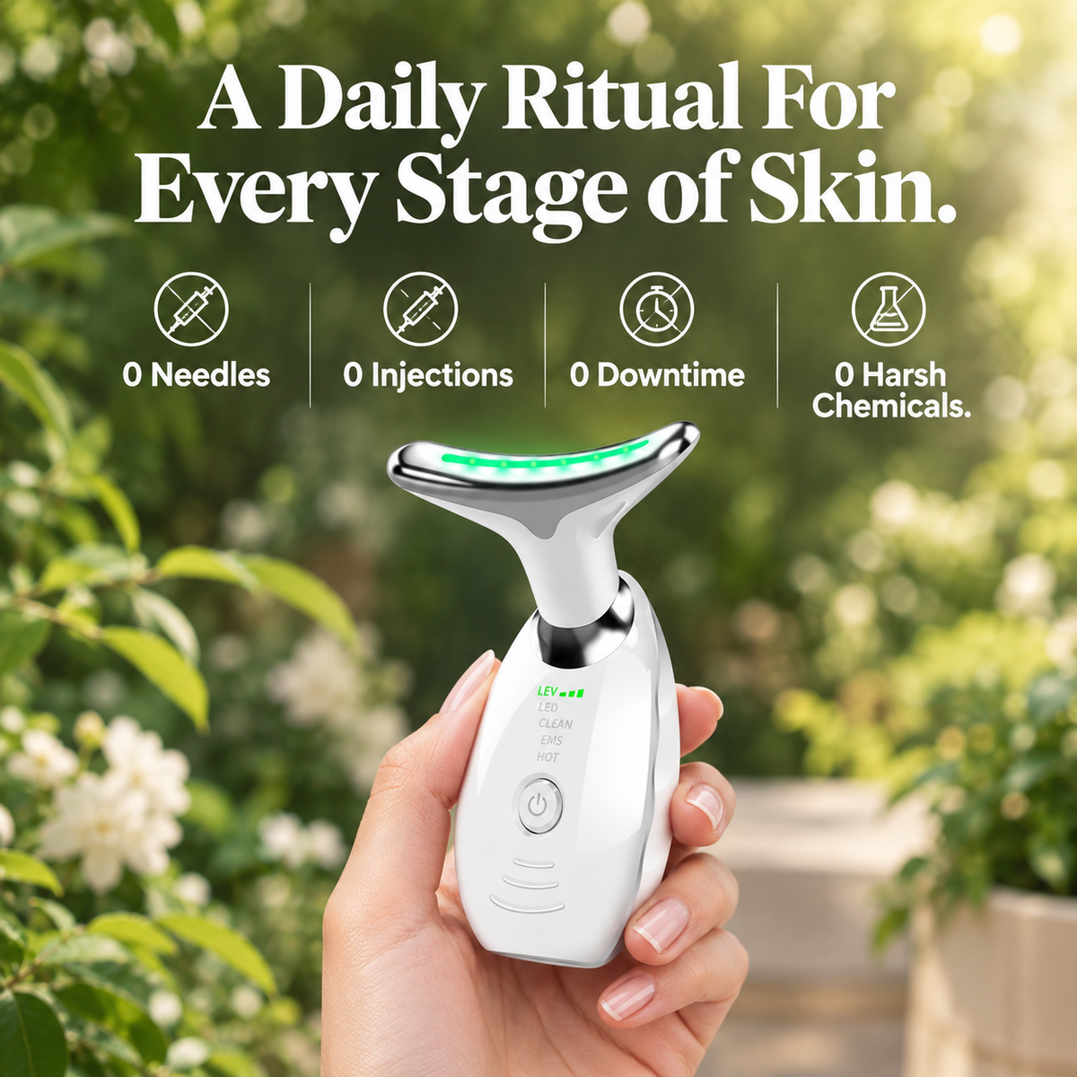 Professional EMS Neck & Face Lifting Massager | The 5-Minute Face Lift Ritual | Jawline Sculptor